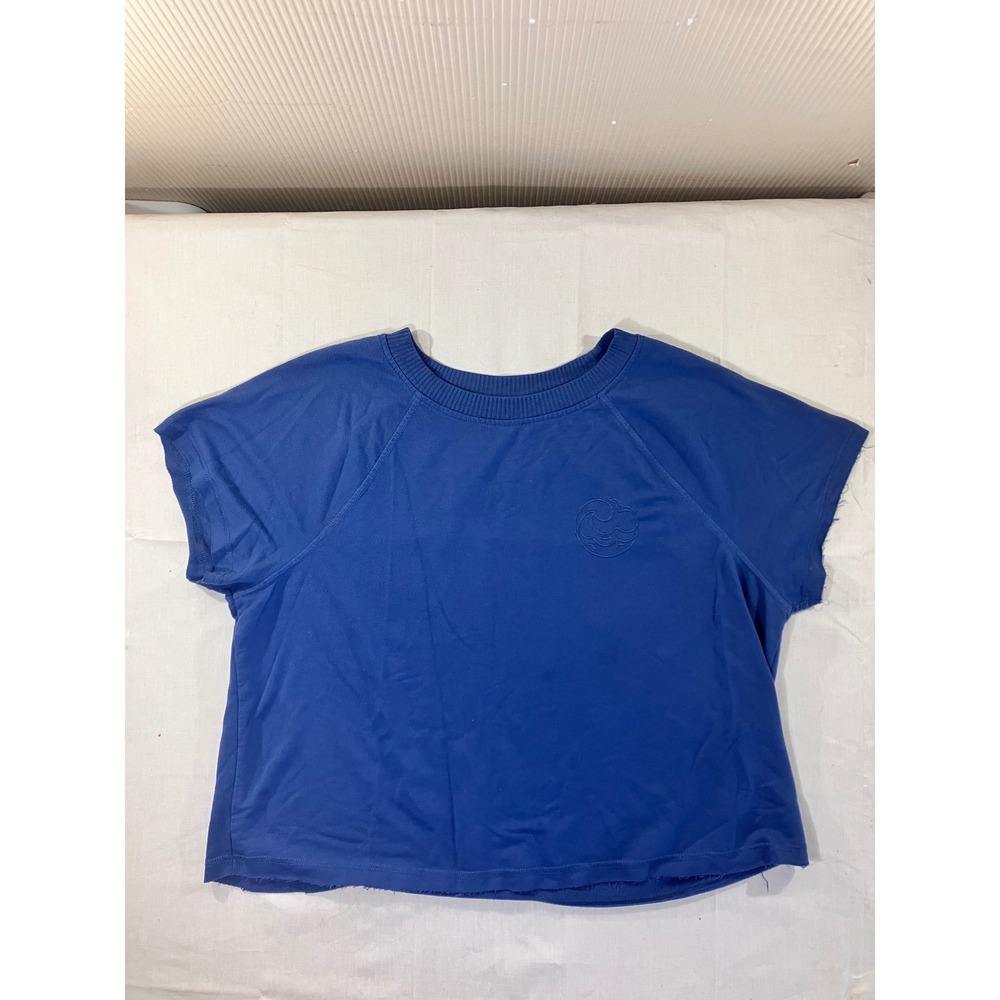 Secret Treasures Blue Graphic Crew Neck T Shirt Top Size L G 12 14
